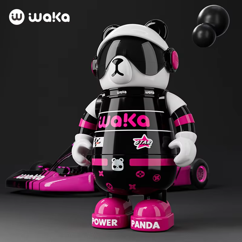 Wakawaka Panda Vacuum Insulated Stainless Steel Water Bottle