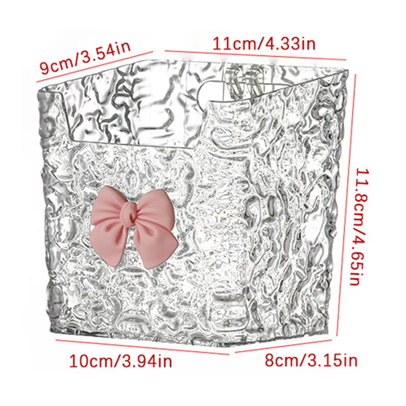 Wall Mount Small Bin Multipurpose Mounted Bin Organizers Durable Crystal Clear Storage Box - 1 Piece