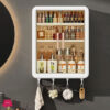 Wall-Mounted Storage Rack For Bathroom Kitchen Storage Cabinet