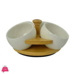 Whiteware Ceramic Dip Bowls 7 Whiteware Ceramic Dip Bowls