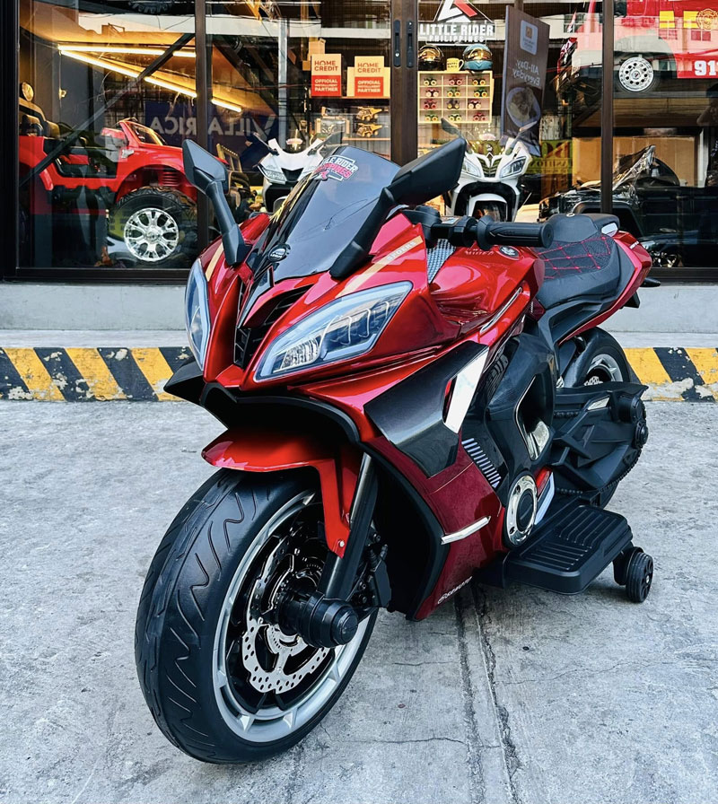 Yamaha R9 Rechargeable 12V Battery Operated Ride On Bike For Kids, 1 To 7 Years Bike Battery Operated Ride On 