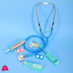 10 Pcs Doctor Medical Kit Accessories Mini Stethoscope Syringe Thermometer Pill Doctor Set