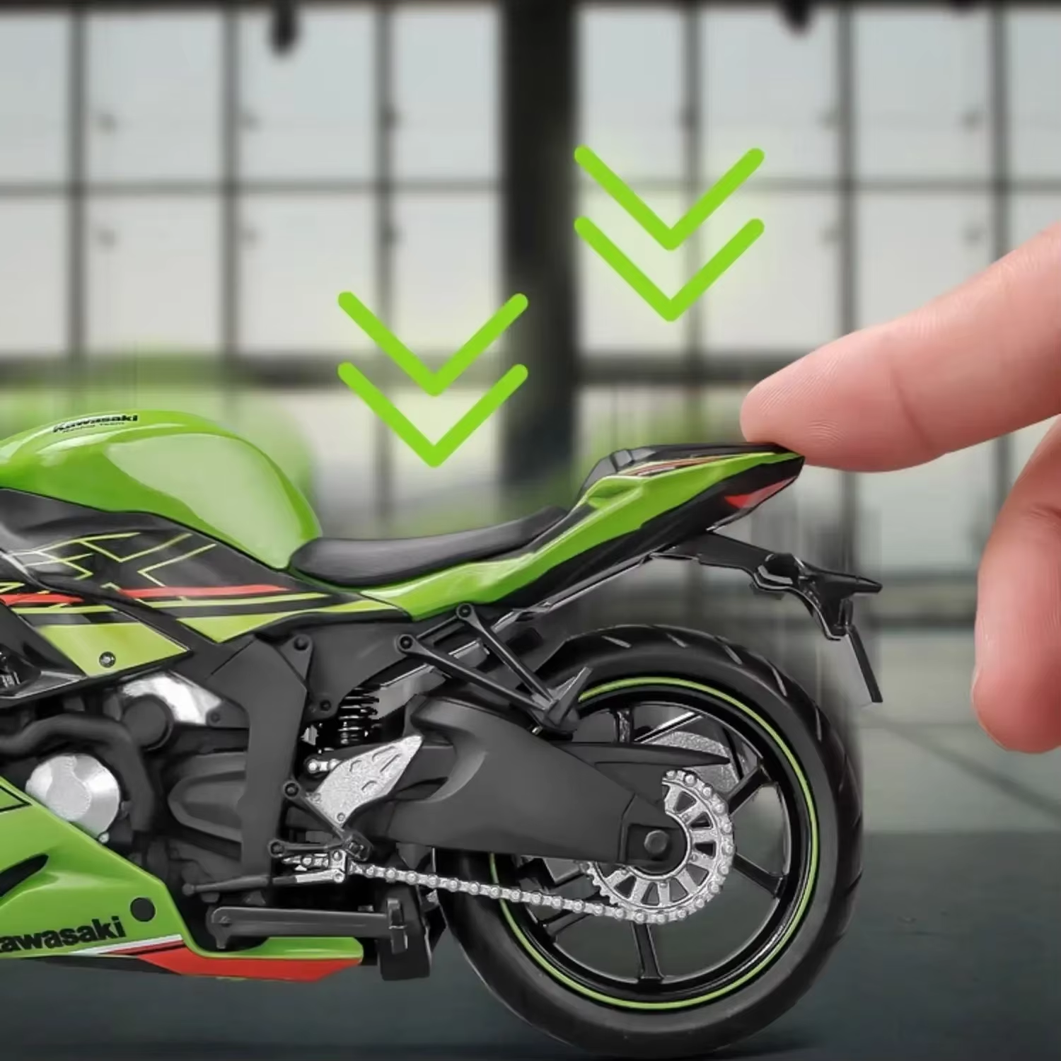 1:12 Kawasaki Ninja Zx-6R Motorcycle Toy 1:12 Rmz City Diecast Model Super Sport Miniature Collection Gift For Boy Children Kid