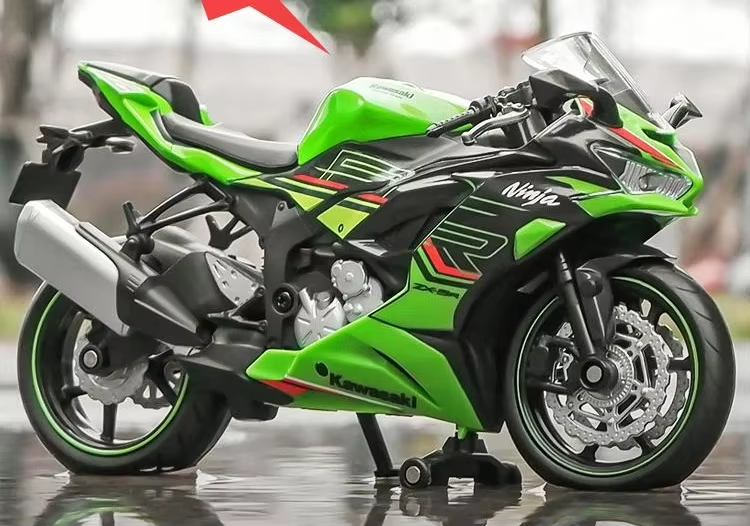1:12 Kawasaki Ninja Zx-6R Motorcycle Toy 1:12 Rmz City Diecast Model Super Sport Miniature Collection Gift For Boy Children Kid