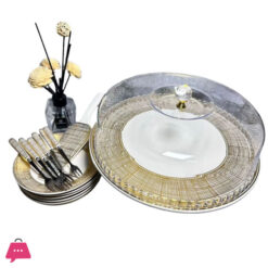 15 Pcs Footed Cake Set