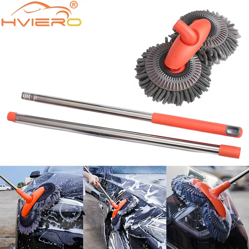 1X Car Cleaning Wash Multipurpose Kit Microfiber Brush Mop Sponge Wipe Auto Home Tools Universal Clean Accessories