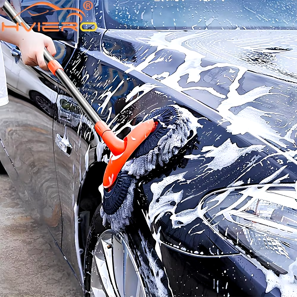 1X Car Cleaning Wash Multipurpose Kit Microfiber Brush Mop Sponge Wipe Auto Home Tools Universal Clean Accessories