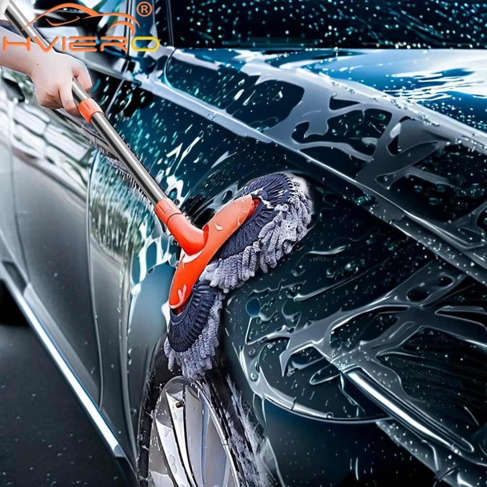 1X Car Cleaning Wash Multipurpose Kit Microfiber Brush Mop Sponge Wipe Auto Home Tools Universal Clean Accessories