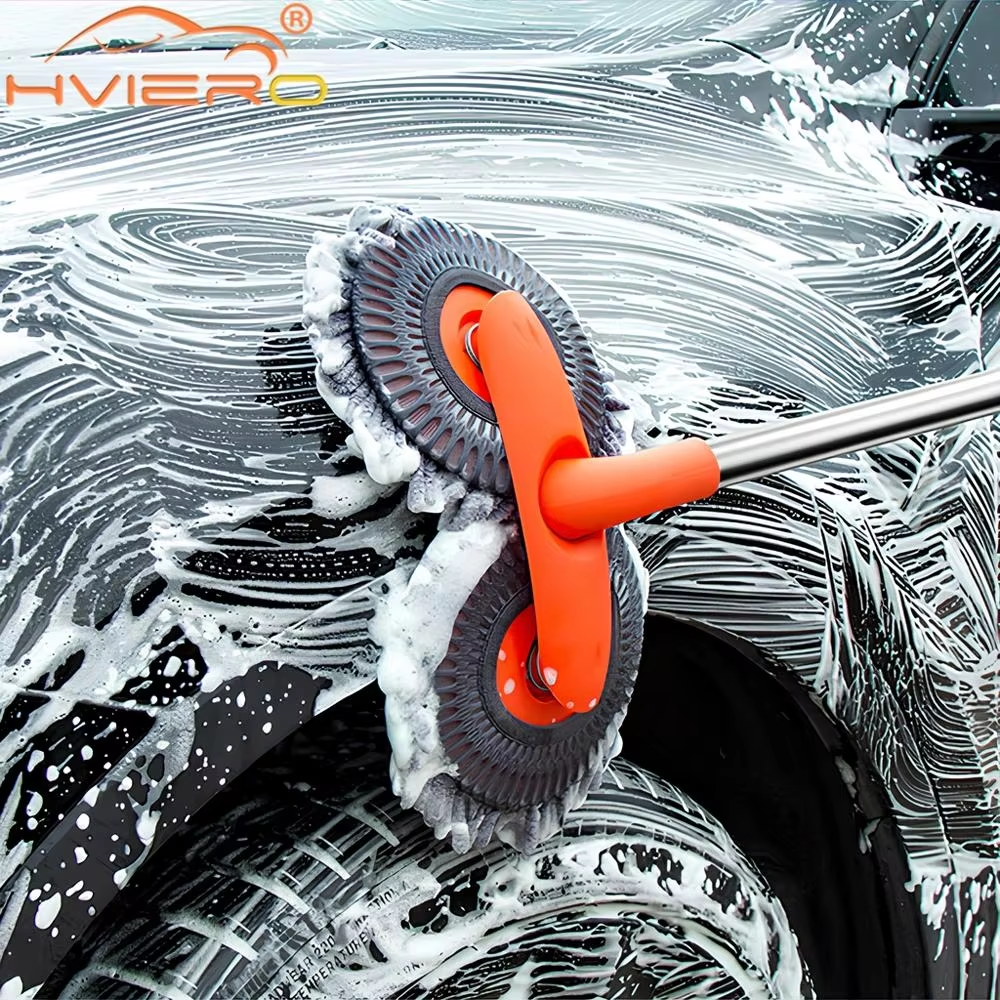 1X Car Cleaning Wash Multipurpose Kit Microfiber Brush Mop Sponge Wipe Auto Home Tools Universal Clean Accessories