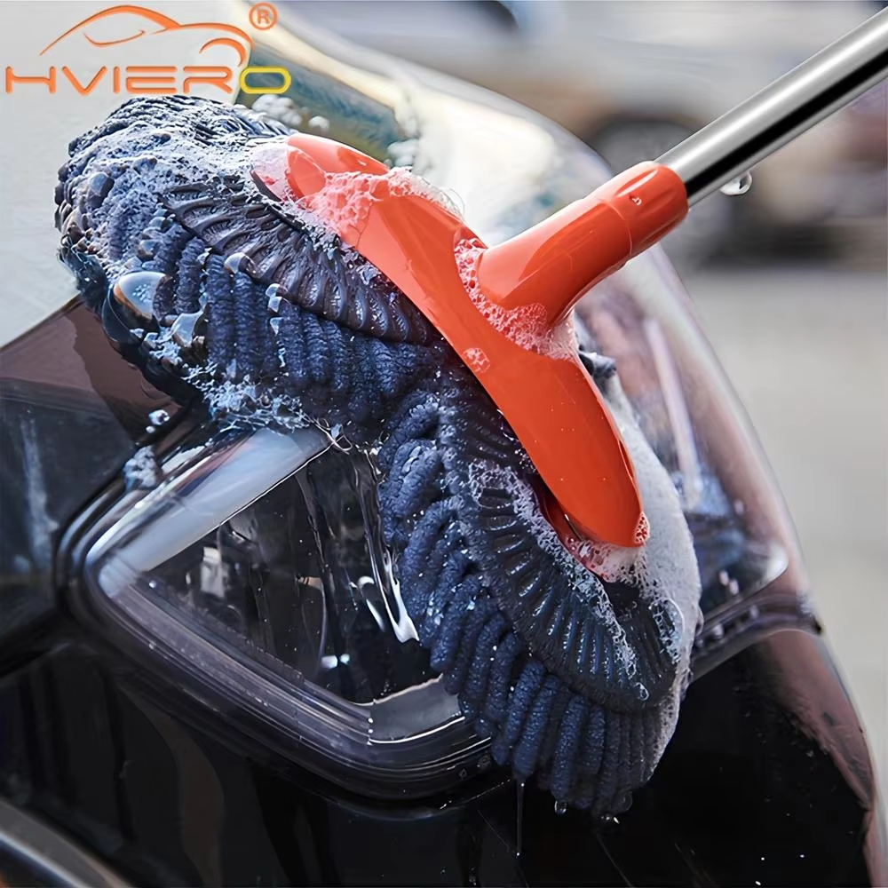 1X Car Cleaning Wash Multipurpose Kit Microfiber Brush Mop Sponge Wipe Auto Home Tools Universal Clean Accessories