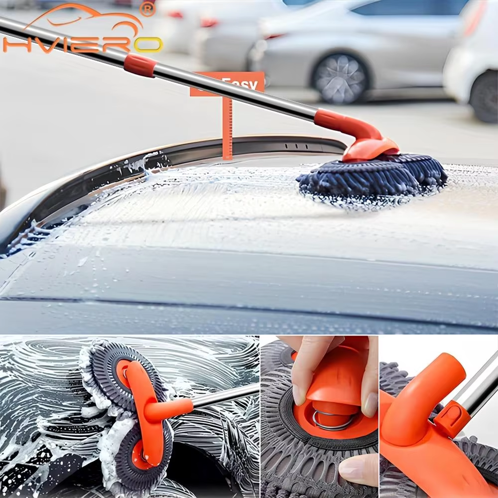 1X Car Cleaning Wash Multipurpose Kit Microfiber Brush Mop Sponge Wipe Auto Home Tools Universal Clean Accessories