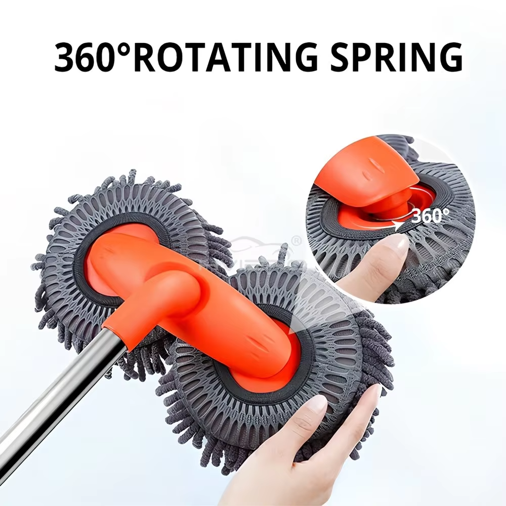 1X Car Cleaning Wash Multipurpose Kit Microfiber Brush Mop Sponge Wipe Auto Home Tools Universal Clean Accessories