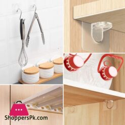 24Pcs Punch Free Shelf Support Peg Self Adhesive Shelves Clips For Kitchen Cabinet Closet Brackets Clapboard Layer