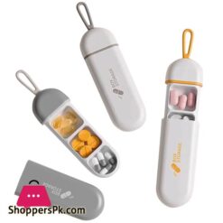 3 Compartment Pill Box Daily Pill Organizer Portable Medicine Container Travel Pill Holder for Pocket Moisture Proof Pill Case