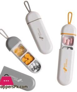 3 Compartment Pill Box Daily Pill Organizer Portable Medicine Container Travel Pill Holder for Pocket Moisture Proof Pill Case