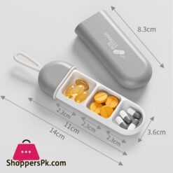 3 Compartment Pill Box Daily Pill Organizer Portable Medicine Container Travel Pill Holder For Pocket Moisture Proof Pill Case