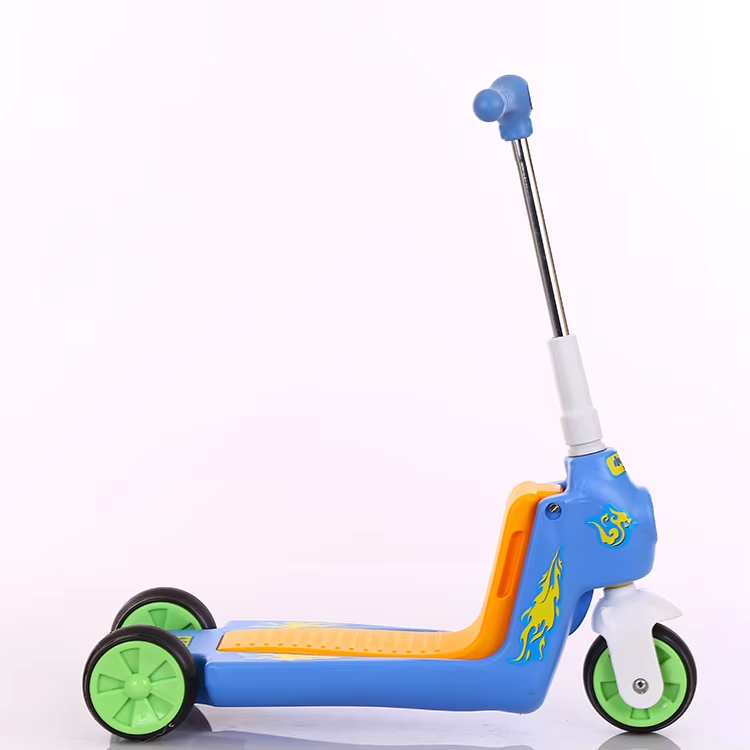 3 Wheels Cute Scooter Can Sit And Ride Foldable Children Kick Scooter Adjustable