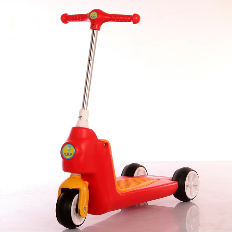 3 Wheels Cute Scooter Can Sit And Ride Foldable Children Kick Scooter Adjustable