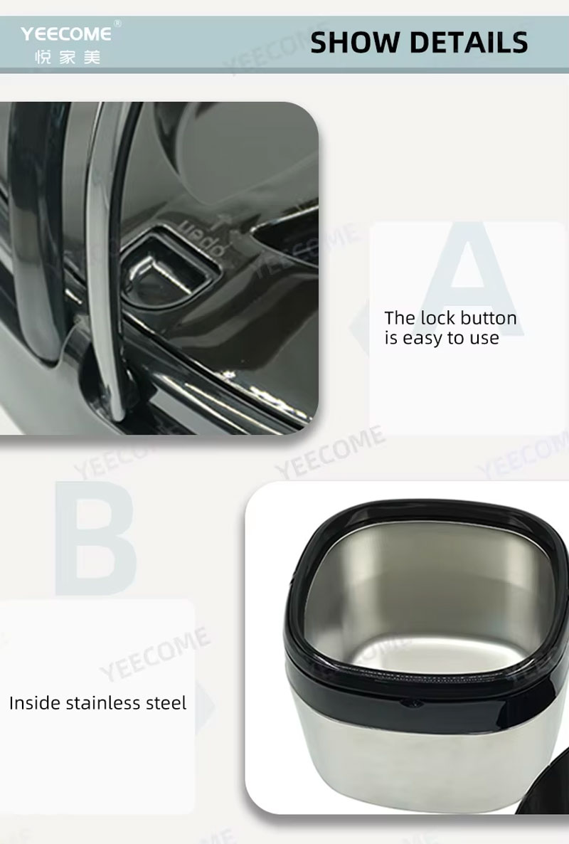 3PCS Square Stainless Steel HotPot Insulated Casserole Carriers Lunch Box