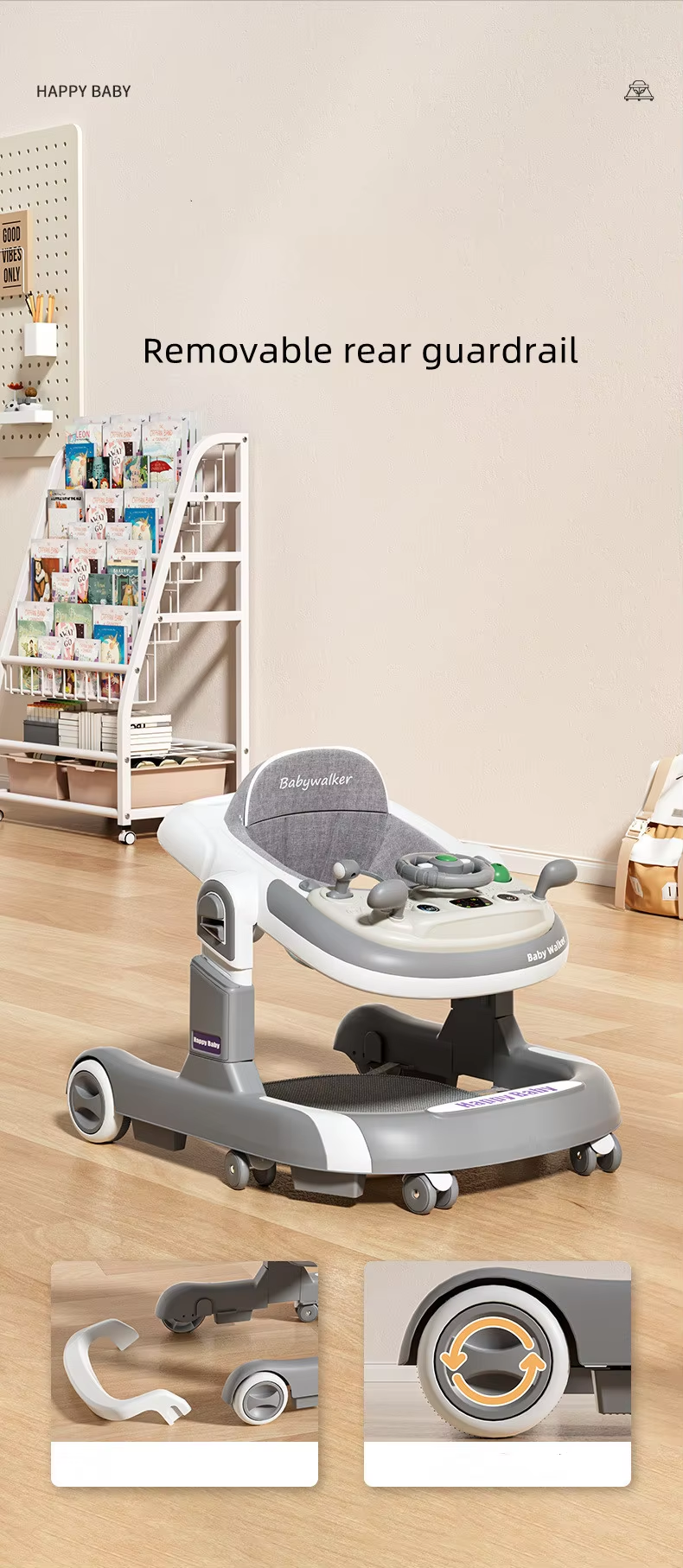 3In1 Multi-Functional Car Baby Walker