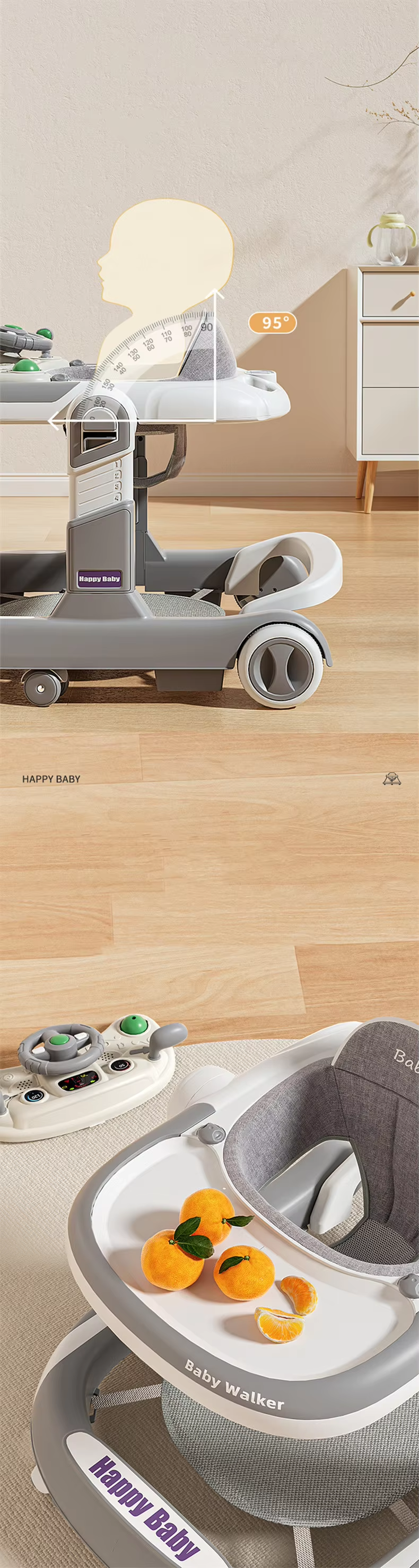 3In1 Multi-Functional Car Baby Walker