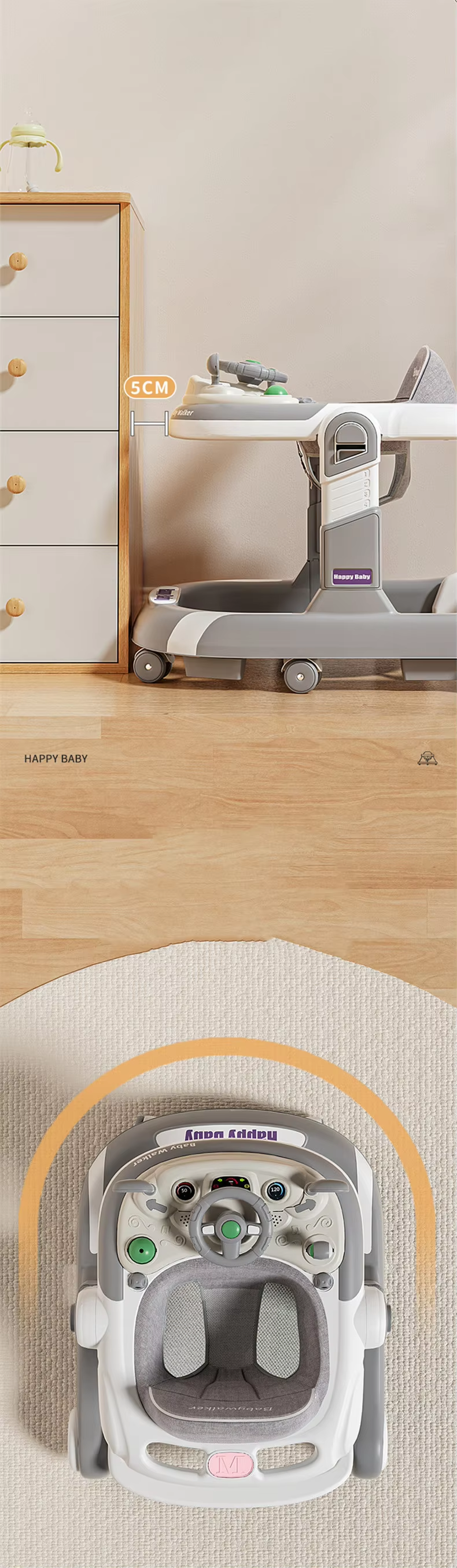 3In1 Multi-Functional Car Baby Walker