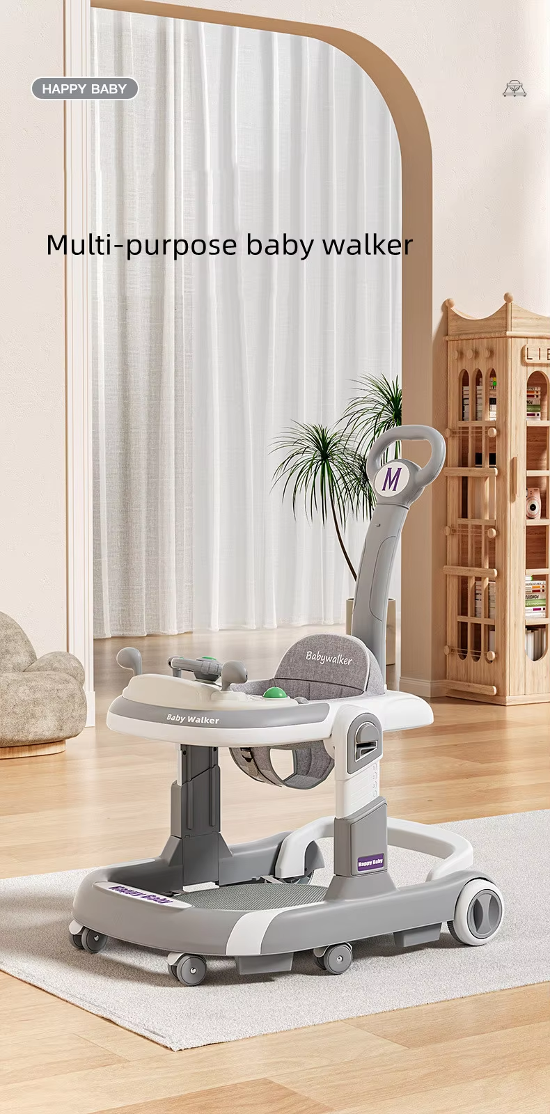 3In1 Multi-Functional Car Baby Walker