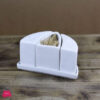 3Pcs Ceramic Salt And Pepper &Amp; Toothpick Holder