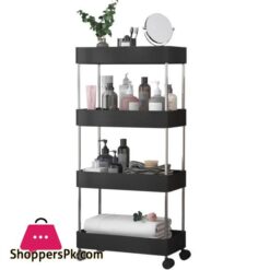 4 Layers Storage Rack Kitchen Trolley Movable Shelf Home Furniture Storag Box Bathroom Organizer With Wheels Narrow Cabinet