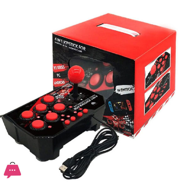 4-In-1 Retro Arcade Station Usb Wired Rocker Fighting Stick Game Joystick Controller For Ps3/Switch/Pc/Android Tv Games 3 4-In-1 Retro Arcade Station Usb Wired Rocker Fighting Stick Game Joystick Controller For Ps3/Switch/Pc/Android Tv Games