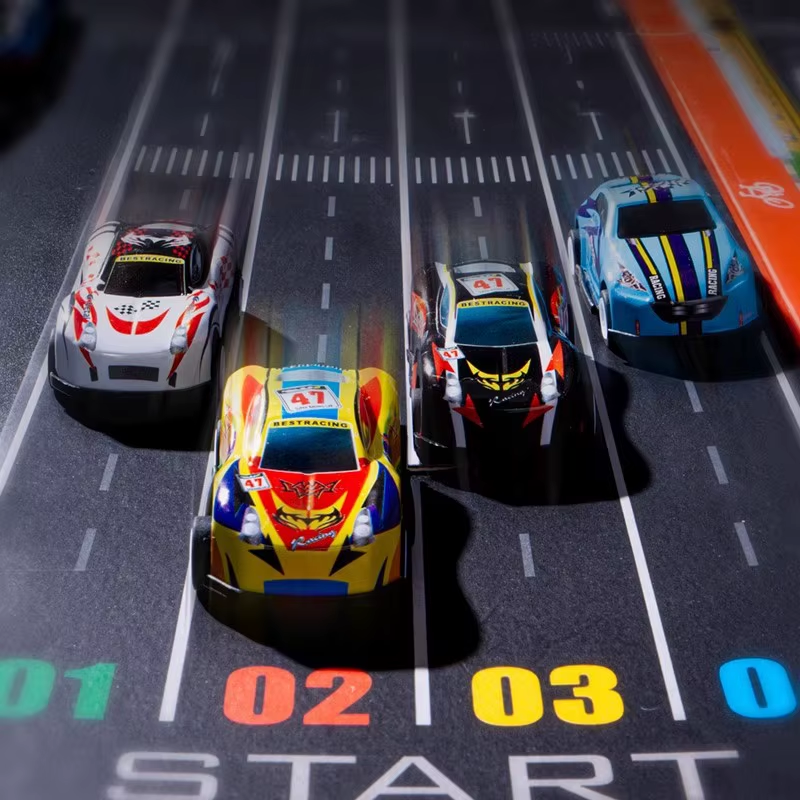 48Pcs Container Simulation Alloy Car Model Finale Alloy Inertia Pull Back Mini Car Toy