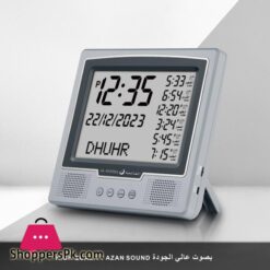 Al-Fatiha Azan Muslim Clock Digital Watch With Full Prayer Times Hijri Calendar Athan Prayer Time