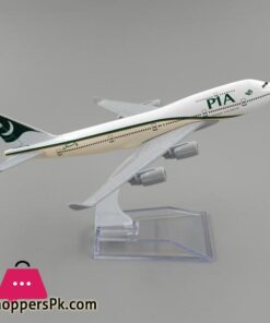PIA Airplane Model Metal small 16 cm Pakistan international Airline B747 Airline Model for decoration Aircraft Model 1400 Scale Metal Aviation Replica diecast Model miniature room dcor and office decor