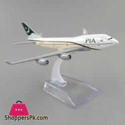 Pia Airplane Model Metal Small 16 Cm Pakistan International Airline B747 Airline Model For Decoration Aircraft Model 1400 Scale Metal Aviation Replica Diecast Model Miniature Room Dcor And Office Decor