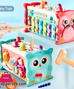Baby Activity Cube Six Sided Box 8 In 1 Learning Toy