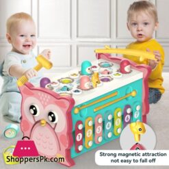 Baby Activity Cube Six Sided Box 8 In 1 Learning Toy