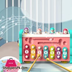 Baby Activity Cube Six Sided Box 8 In 1 Learning Toy