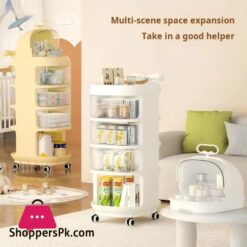 Baby Product Storage Rack Plastic Trolley Removeable Storage Multifunctional Baby Drawer 3-Layer