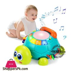 Baby Toys 0 12 Months Musical Turtle Toy Lights Sounds Musical Toy