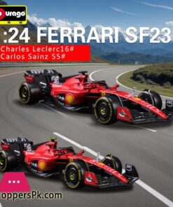 Bburago 1:24 Ferrari Sf23 C.sainz No.16 Formula One Cars Simulated Alloy Car Model - Image 2
