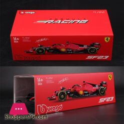 Bburago 1:24 Ferrari Sf23 C.sainz No.16 Formula One Cars Simulated Alloy Car Model