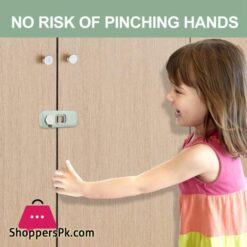 Child Safety Lock 5 Pieces Baby Safety Cabinet Lock Green