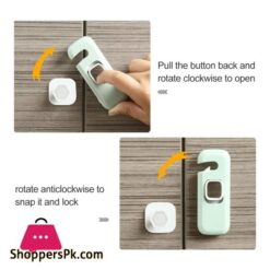 Child Safety Lock 5 Pieces Baby Safety Cabinet Lock Green