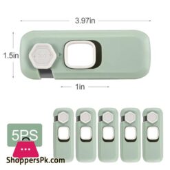 Child Safety Lock 5 Pieces Baby Safety Cabinet Lock Green