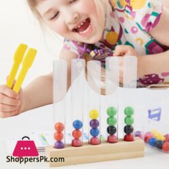 Yueyangsport Clip Beads Test Tube Toys For Children Logic Concentration Fine Motor Training Game Montessori Teaching Aids Educational Toy