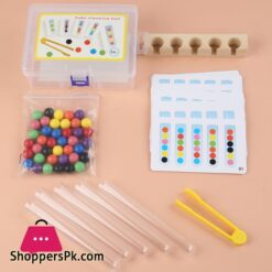Yueyangsport Clip Beads Test Tube Toys For Children Logic Concentration Fine Motor Training Game Montessori Teaching Aids Educational Toy