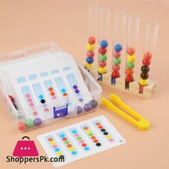 Yueyangsport Clip Beads Test Tube Toys For Children Logic Concentration Fine Motor Training Game Montessori Teaching Aids Educational Toy