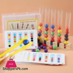 Yueyangsport Clip Beads Test Tube Toys For Children Logic Concentration Fine Motor Training Game Montessori Teaching Aids Educational Toy