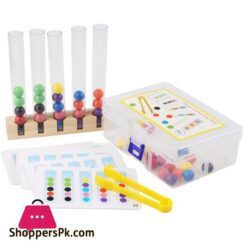 Yueyangsport Clip Beads Test Tube Toys For Children Logic Concentration Fine Motor Training Game Montessori Teaching Aids Educational Toy