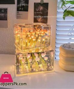 Diy Tulip Mirror Cube Lamp Simulation Flower 12Cm 30 Diy Tulip Mirror Cube Lamp Simulation Flower 12Cm - Image 3